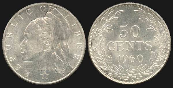 Liberia, 50 Cents, 1960