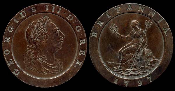 Great Britain - 1797 2 Pence - Cartwheel