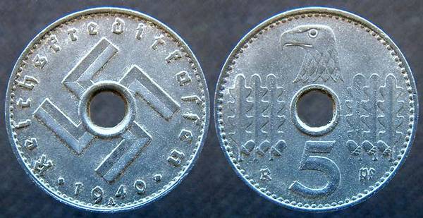 Nazi Army 5 Reichspfennig