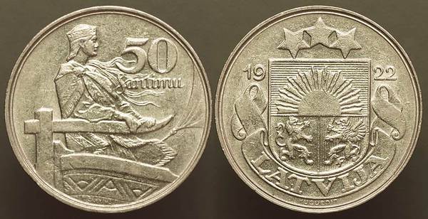Latvia - 50 Santimu 1922