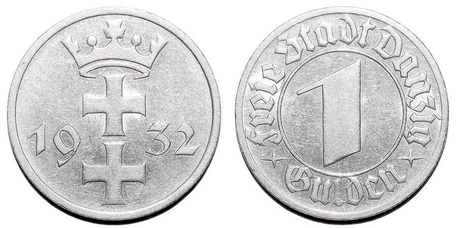 DANZIG (FREE CITY)~1 Gulden 1932