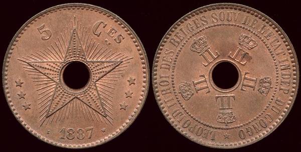 Congo Free State - 5 Centimes