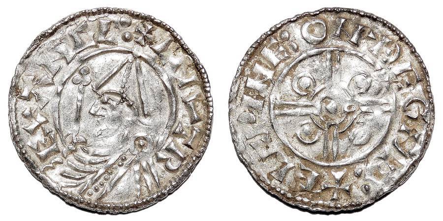 ENGLAND~AR Short Cross Penny 1016-1035 AD