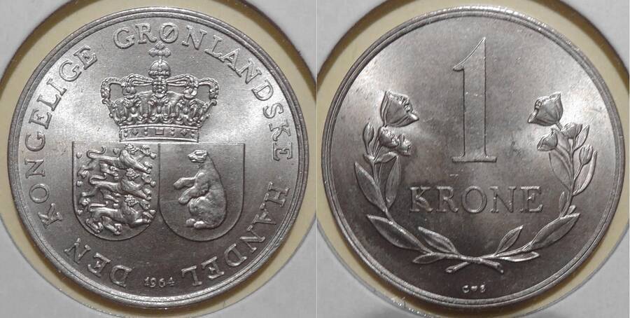 Greenland 1964 1 Krone